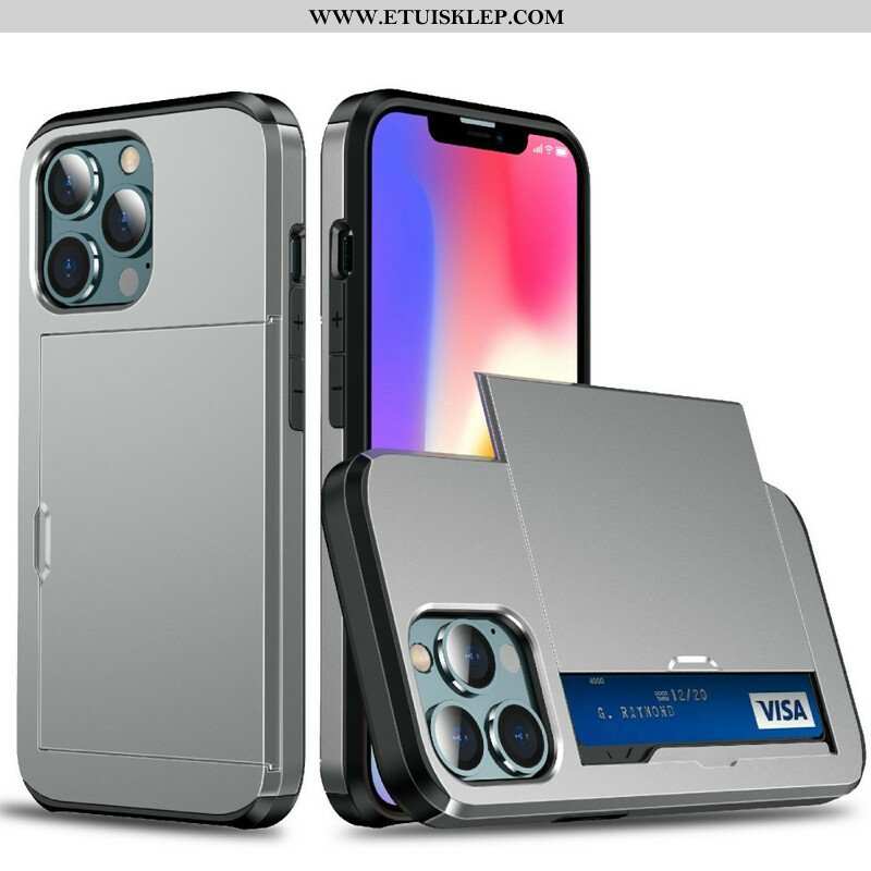 Etui do iPhone 13 Pro Max Posiadacz Karty Z Zamkiem Błyskawicznym